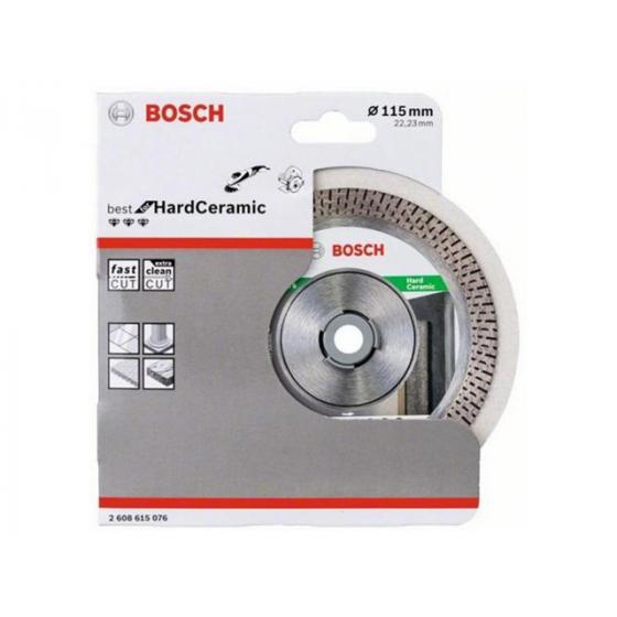 Алмазный круг 115х22 мм по керамике сегмент. BEST FOR HARD CERAMIC BOSCH