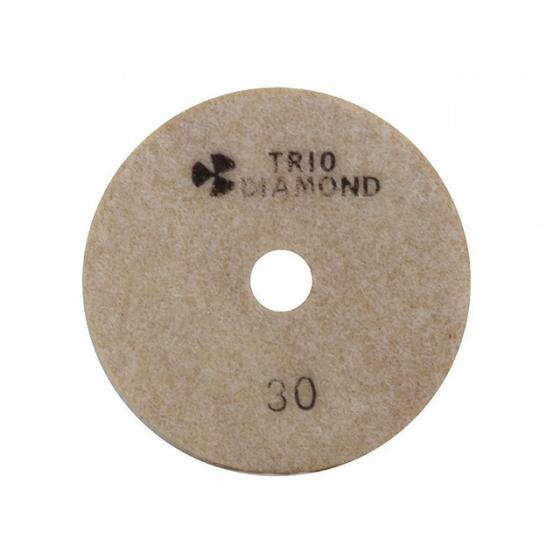 Алмазный гибкий шлифкруг "Черепашка" 100 № 30 (мокрая шл.) (TRIO-DIAMOND)
