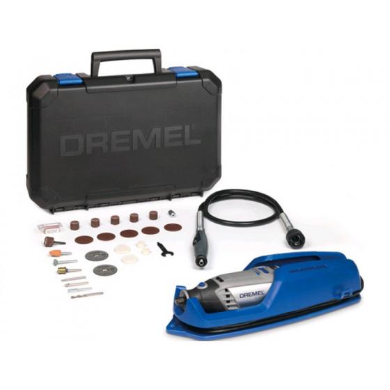 Гравер электрический DREMEL 3000-1/25 в кейсе + набор насадок (130 Вт, 10000 - 33000 об/мин, цанга 3.2 мм)