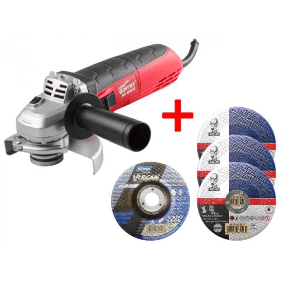 Одноручная углошлифмашина WORTEX AG 1213E