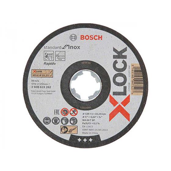Круг отрезной 125х1.0x22.2 мм для нерж. стали X-LOCK Standard for Inox BOSCH
