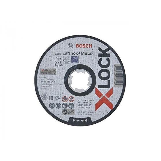 Круг отрезной 125х1.6x22.2 мм для нерж. стали X-LOCK Standard for Inox BOSCH