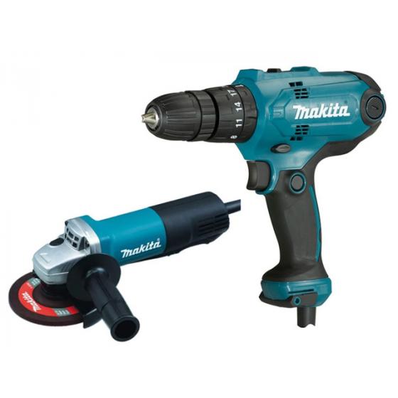 Одноручная углошлифмашина MAKITA 9558 HPG в кор. + Дрель-шуруповерт MAKITA DF 0300 в кор. (840 Вт, диск 125х22 мм)