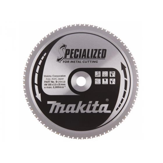 Пильный диск для металла, 305x25.4x2.0x78T MAKITA