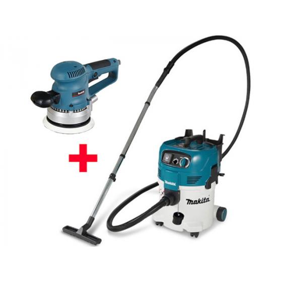 Пылесос MAKITA VC 3012 M + Эксцентриковая шлифмашина MAKITA BO 6030