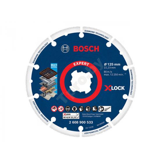 Алмазный круг 125х22 мм по металлу X-LOCK Expert for Metal BOSCH