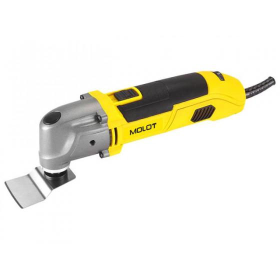 Многофункциональный инструмент (реноватор) MOLOT MSM 3125 в кор. 250 Вт, 15000 - 22000 об/мин. (Градус угла колебаний 3.1 °, посадка 10 мм)