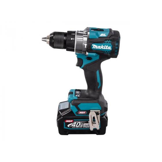 Аккум. ударная дрель-шуруповерт MAKITA XGT HP 001 GD 201 (40В, 13мм, 140/68Нм (2x2,5Ач, DC40RA, Makpac 3))