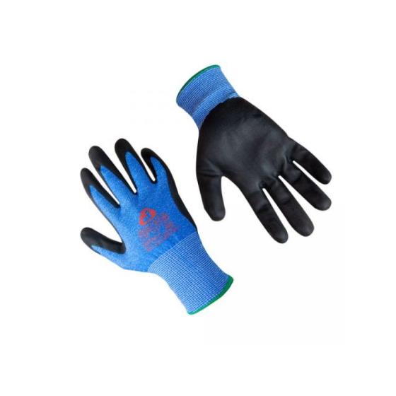Перчатки с защитой от порезов 5 кл., р-р 8/M, (нитрил. покрыт.) синие, JetaSafety (перчатки стекольщика, антипорезные) (JETA SAFETY)