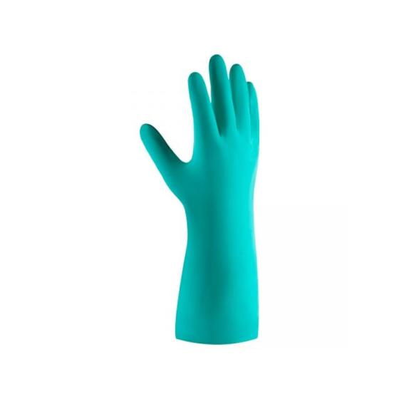 Перчатки К80 Щ50 нитриловые защитные промышленные, р-р 10/XL, зеленые, JetaSafety (Защитные промышленные перчатки из нитрила. Зеленые. Р-ры:  XL) (JET