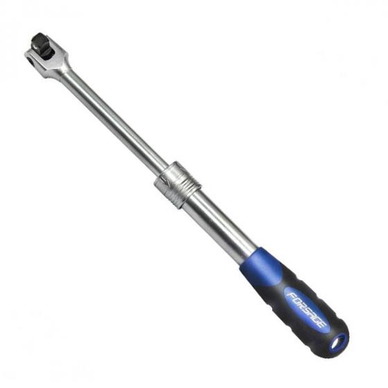 Вороток шарнирный телескопический с резиновой ручкой 1/4'' Forsage [F-8012F]