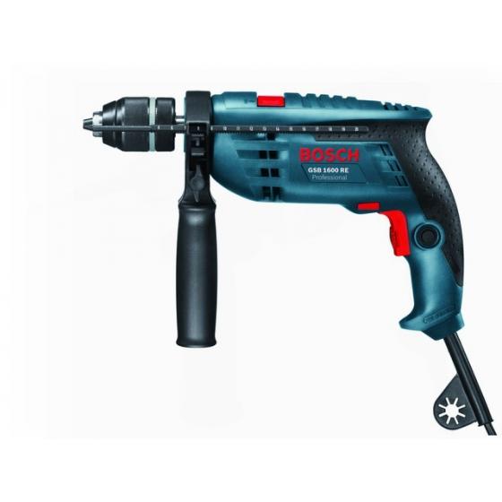 Дрель ударная BOSCH GSB 1600 RE в кор.