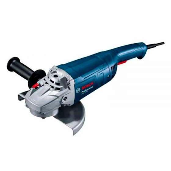 Двуручная углошлифмашина BOSCH GWS 2200 в кор. (2200 Вт, диск 180х22 мм, плавный пуск)