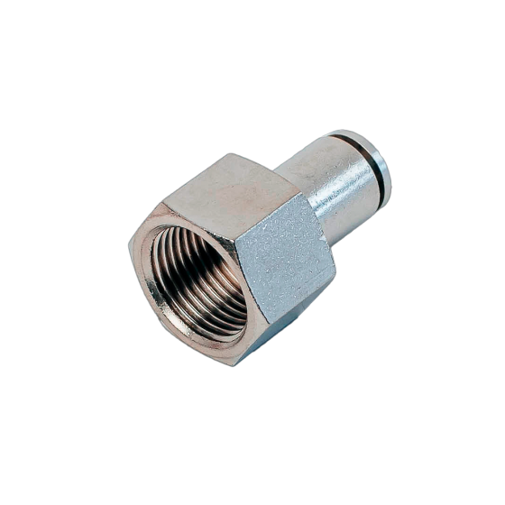 Фитинг прямой латунный NBPT NPCFT 10-01-G (внутр. резьба R1/8")