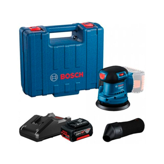 Эксцентриковая шлифмашина BOSCH GEX 185-LI PROFESSIONAL в чем. (,125 мм, 6000 - 10000 кол/мин, регул. об.)