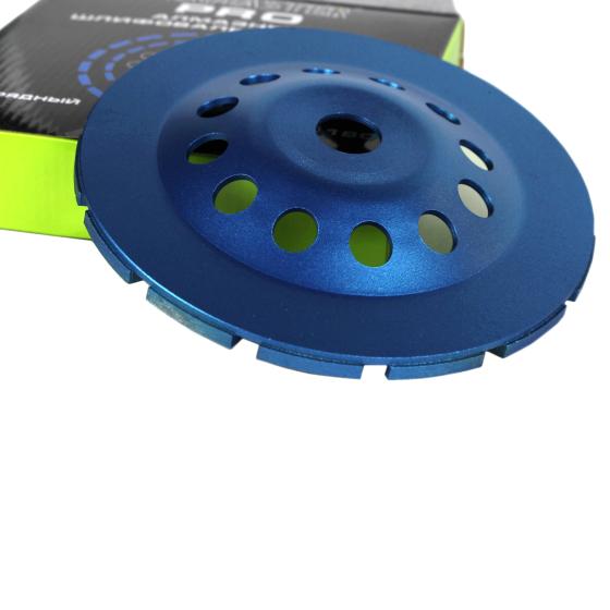 Алмазная шлифовальная чашка по бетону Diamaster PRO 180мм (22,2) 2-рядный/спекание