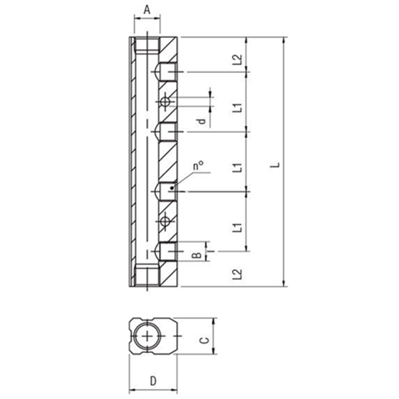 Коллектор алюминиевый Aignep 060470011AKAG