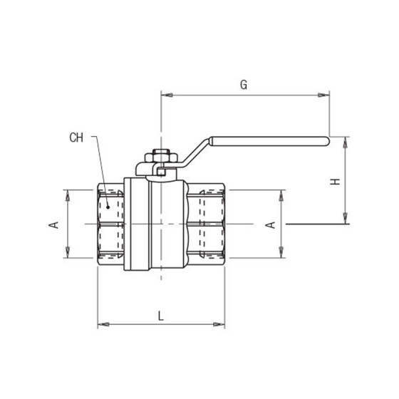 Кран шаровой Aignep 0606700002, муфтовый с внутренней резьбой G3/4"