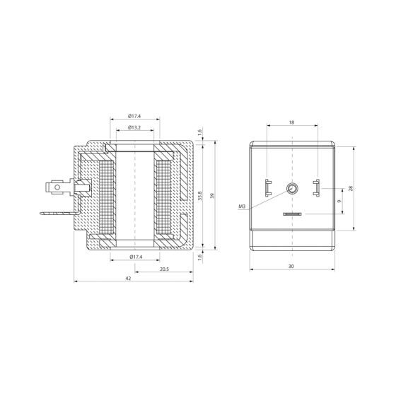 Катушка (соленоид) AIGNEP 220V 21W [SOL20220AB000]