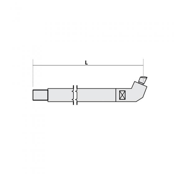 Нижнее плечо наклонное O 30 х 600мм для серии SG 8-12-18-25 Fubag [31043]