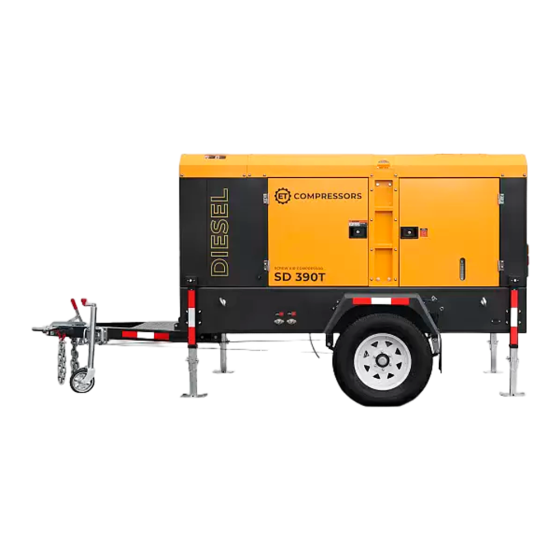 Дизельный винтовой компрессор ET-Compressors ET SD 390T-10 на шасси