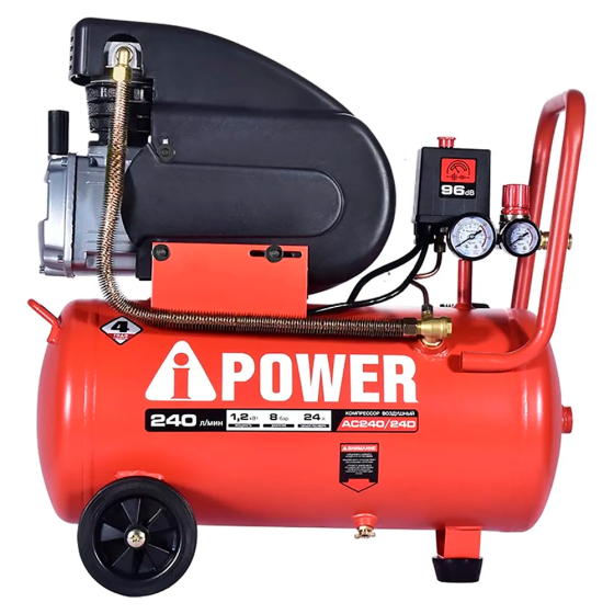 Компрессор поршневой масляный A-power AC240/24D