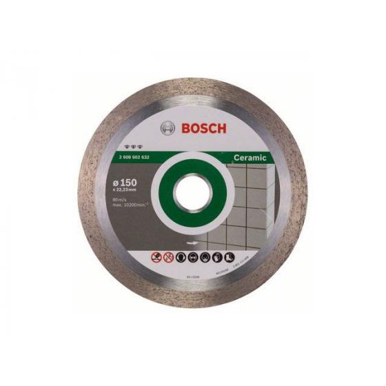 Алмазный круг 150х22 мм по керамике сплошн. BEST FOR CERAMIC BOSCH (сухая резка) [2608602632]