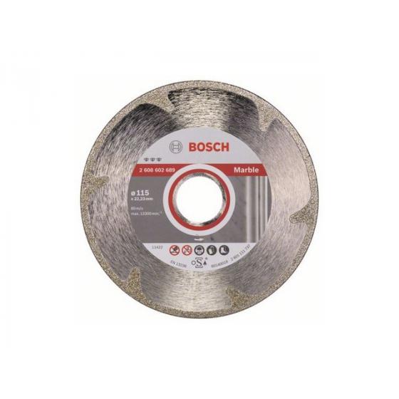 Алмазный круг 115х22 мм по мрамору сплошн. BEST FOR MARBLE BOSCH (сухая резка) [2608602689]