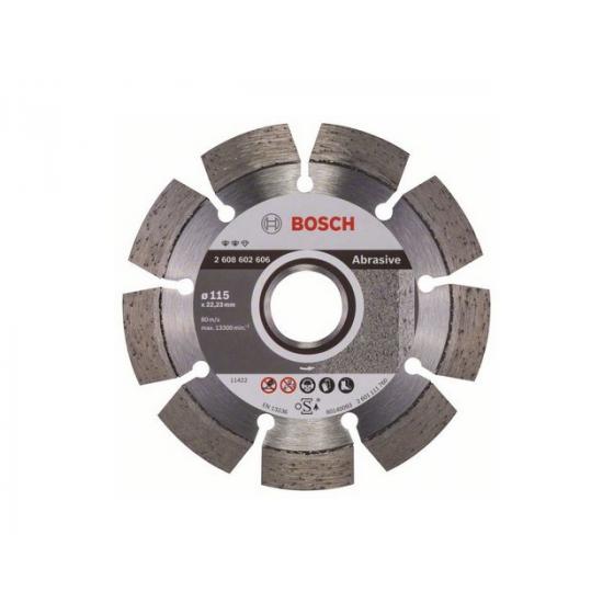 Алмазный круг 115х22 мм по абразив. матер. сегмент. EXPERT FOR ABRASIVE BOSCH (сухая резка) [2608602606]