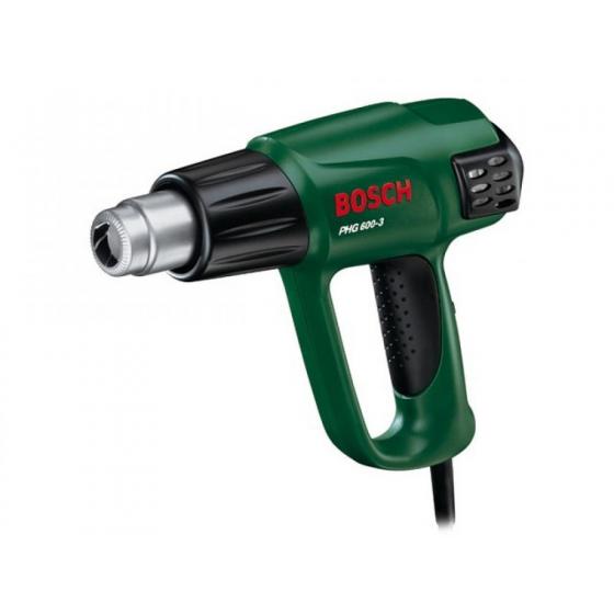 Термовоздуходувка BOSCH PHG 600-3 в кор. (1800 Вт, 3 скор., 50-600 °С, ступенч. рег.,50-400-600 °С)