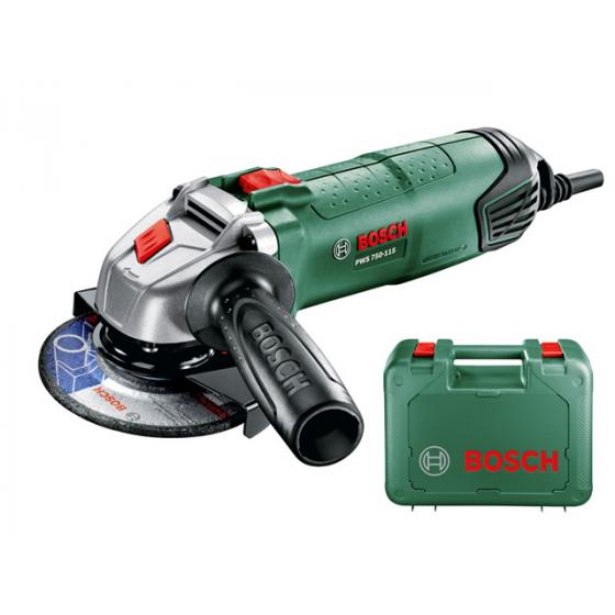 Одноручная углошлифмашина BOSCH PWS 750-115 NEW в чем.