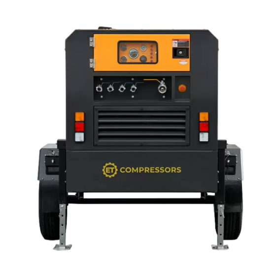 Дизельный винтовой компрессор ET-Compressors ET SD 390T-10 на шасси