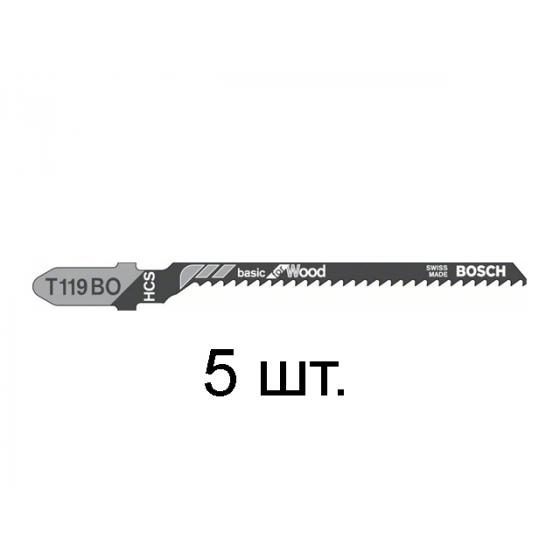 Пилка лобз. по дереву T119BO (5 шт.) BOSCH