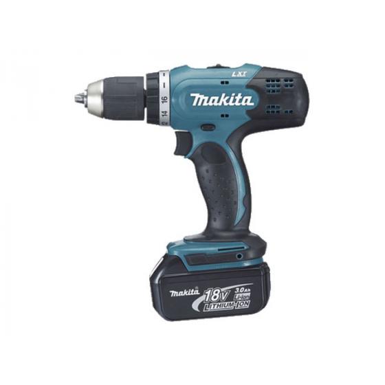 Аккумуляторная ударная дрель-шуруповерт MAKITA LXT DHP 453 SYE