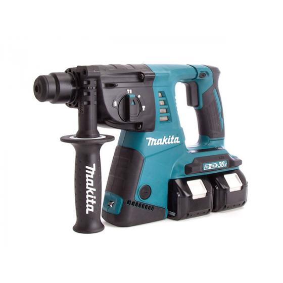 Аккум. перфоратор MAKITA LXT DHR 263 RF4 в чем. (18+18 В, 4 акк., 3.0 А/ч Li-Ion, 2.5 Дж, вес 4.9 кг, быстросъемн.)