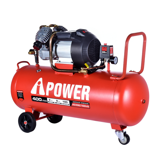 Компрессор поршневой масляный A-power AC400/100VD