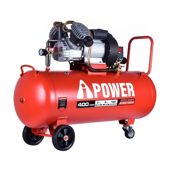 Компрессор поршневой масляный A-power AC400/100VD