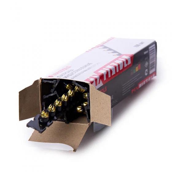 Патроны монтажные в кассетах К-6 черные (439-534Дж) / упаковка 100 штук (10 шт. кассет по 10 патронов)