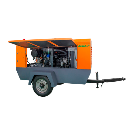 Дизельный компрессор DENAIR DACY-5/10 передвижной