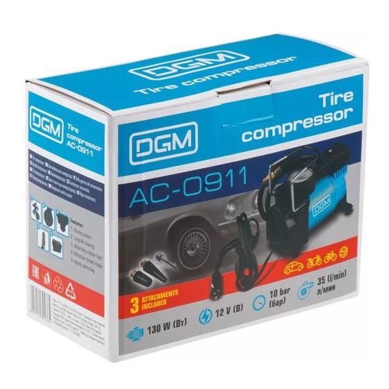 Компрессор автомобильный DGM AC-0911