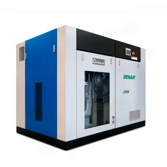 Винтовой компрессор DENAIR DWW-132W - 8 бар безмасляный