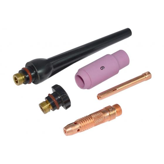 Горелка сварочная TIG  с газовым охлаждением WP-17 (2-pin, 4м) / Torch for TIG welding