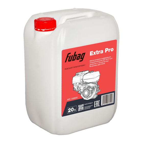 Масло моторное универсальное полусинтетическое Fubag Extra Pro (SAE 5W-40) 20л [838800]