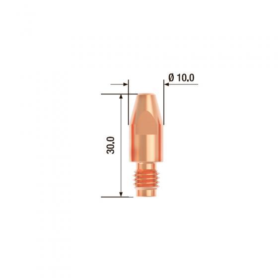 Контактный наконечник Fubag M8х30 мм ECU D=2.0 мм (25 шт.) [FB.CTM8.30-20]
