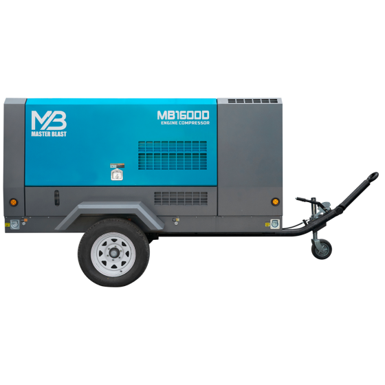 Винтовой дизельный компрессор Master Blast MB-1600D-17 на шасси
