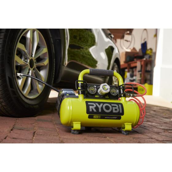 ONE + / Компрессор безмасляный коаксиальный аккумуляторный RYOBI R18AC-0 (без батареи)