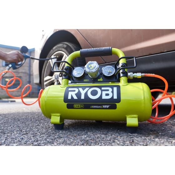 ONE + / Компрессор безмасляный коаксиальный аккумуляторный RYOBI R18AC-0 (без батареи)