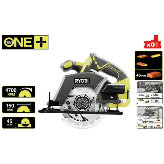 ONE + / Пила циркулярная RYOBI R18CSP-0 (без батареи)