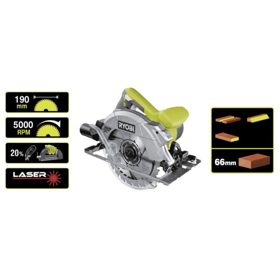 Пила циркулярная RYOBI RCS1600-PG