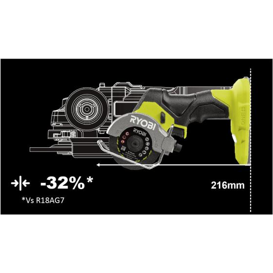 ONE + / Пила циркулярная аккумуляторная Ryobi HP RCT18C-0 (без батареи)